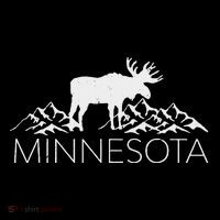 Minnesota Moose And Mountains Souvenir Nature Tall T-Shirt