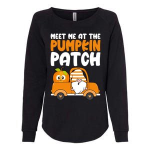 Meet Me At The Pumpkin Patch Gnome Truck Thanksgiving Gift Womens California Wash Sweatshirt