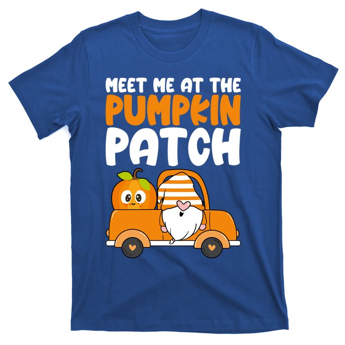 Meet Me At The Pumpkin Patch Gnome Truck Thanksgiving Gift T-Shirt