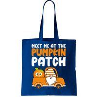 Meet Me At The Pumpkin Patch Gnome Truck Thanksgiving Gift Tote Bag