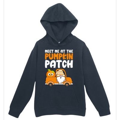 Meet Me At The Pumpkin Patch Gnome Truck Thanksgiving Gift Urban Pullover Hoodie