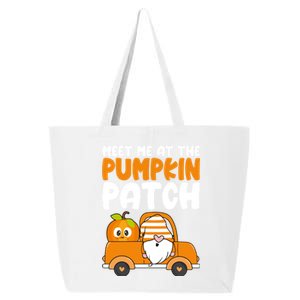 Meet Me At The Pumpkin Patch Gnome Truck Thanksgiving Gift 25L Jumbo Tote