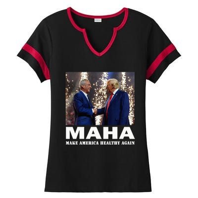 Maha Make America Healthy Again Ladies Halftime Notch Neck Tee