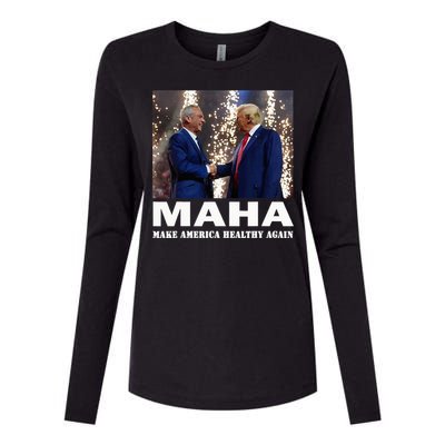 Maha Make America Healthy Again Womens Cotton Relaxed Long Sleeve T-Shirt