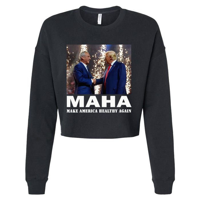 Maha Make America Healthy Again Cropped Pullover Crew