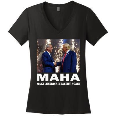 Maha Make America Healthy Again Women's V-Neck T-Shirt