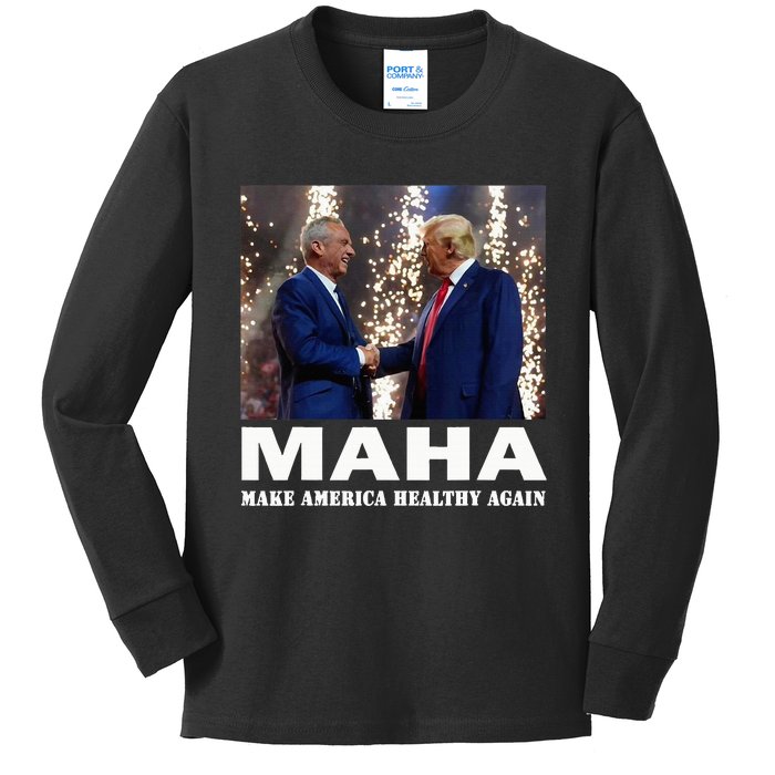 Maha Make America Healthy Again Kids Long Sleeve Shirt