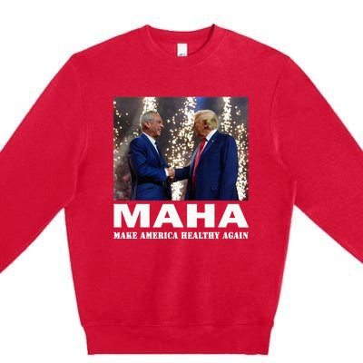 Maha Make America Healthy Again Premium Crewneck Sweatshirt