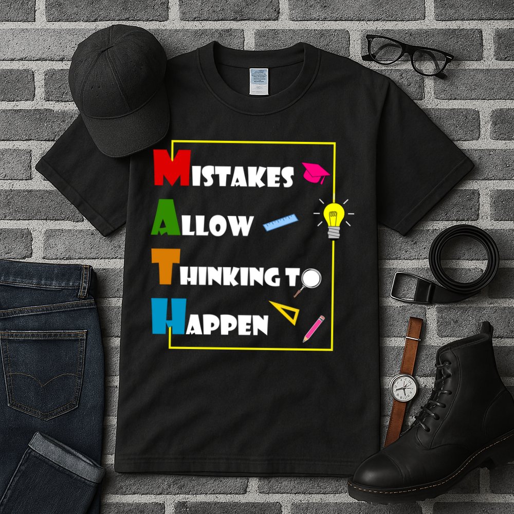 Math Mistakes Allow Thinking To Happen Tall T-Shirt