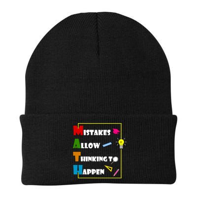 Math Mistakes Allow Thinking To Happen Knit Cap Winter Beanie