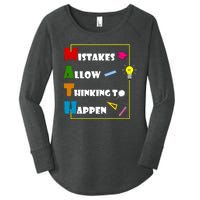 Math Mistakes Allow Thinking To Happen Women's Perfect Tri Tunic Long Sleeve Shirt