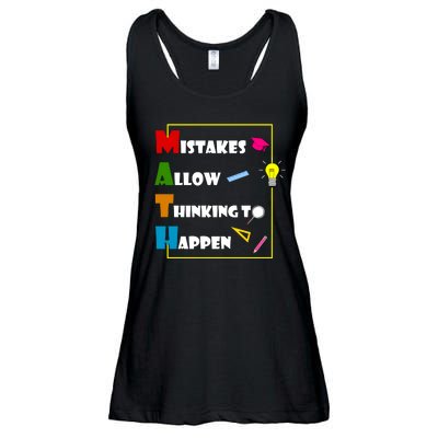 Math Mistakes Allow Thinking To Happen Ladies Essential Flowy Tank