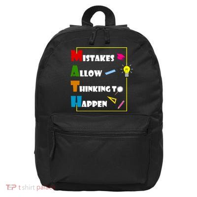Math Mistakes Allow Thinking To Happen 16 in Basic Backpack