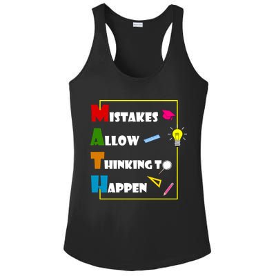 Math Mistakes Allow Thinking To Happen Ladies PosiCharge Competitor Racerback Tank