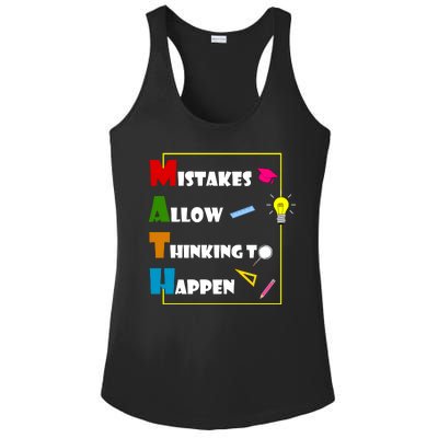 Math Mistakes Allow Thinking To Happen Ladies PosiCharge Competitor Racerback Tank