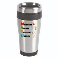 Math Mistakes Allow Thinking To Happen 16oz Travel Tumbler