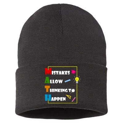 Math Mistakes Allow Thinking To Happen Sustainable Knit Beanie