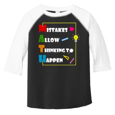 Math Mistakes Allow Thinking To Happen Toddler Fine Jersey T-Shirt