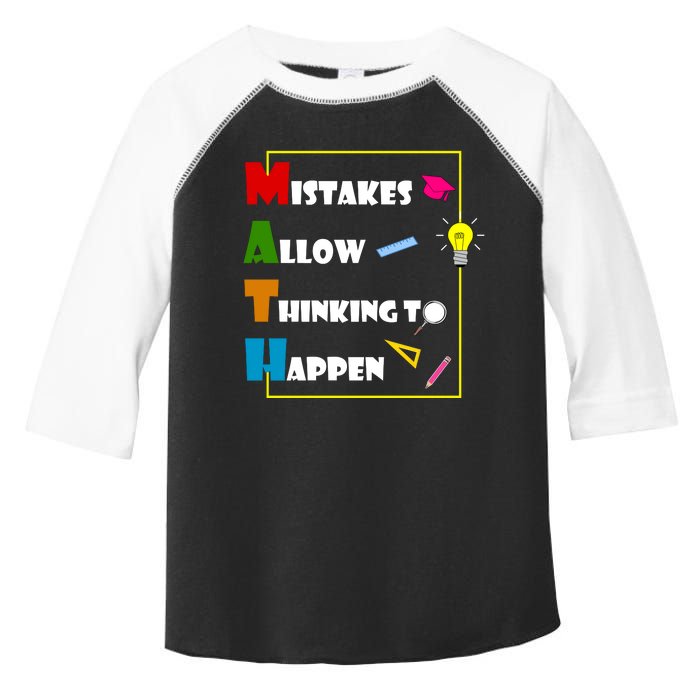 Math Mistakes Allow Thinking To Happen Toddler Fine Jersey T-Shirt