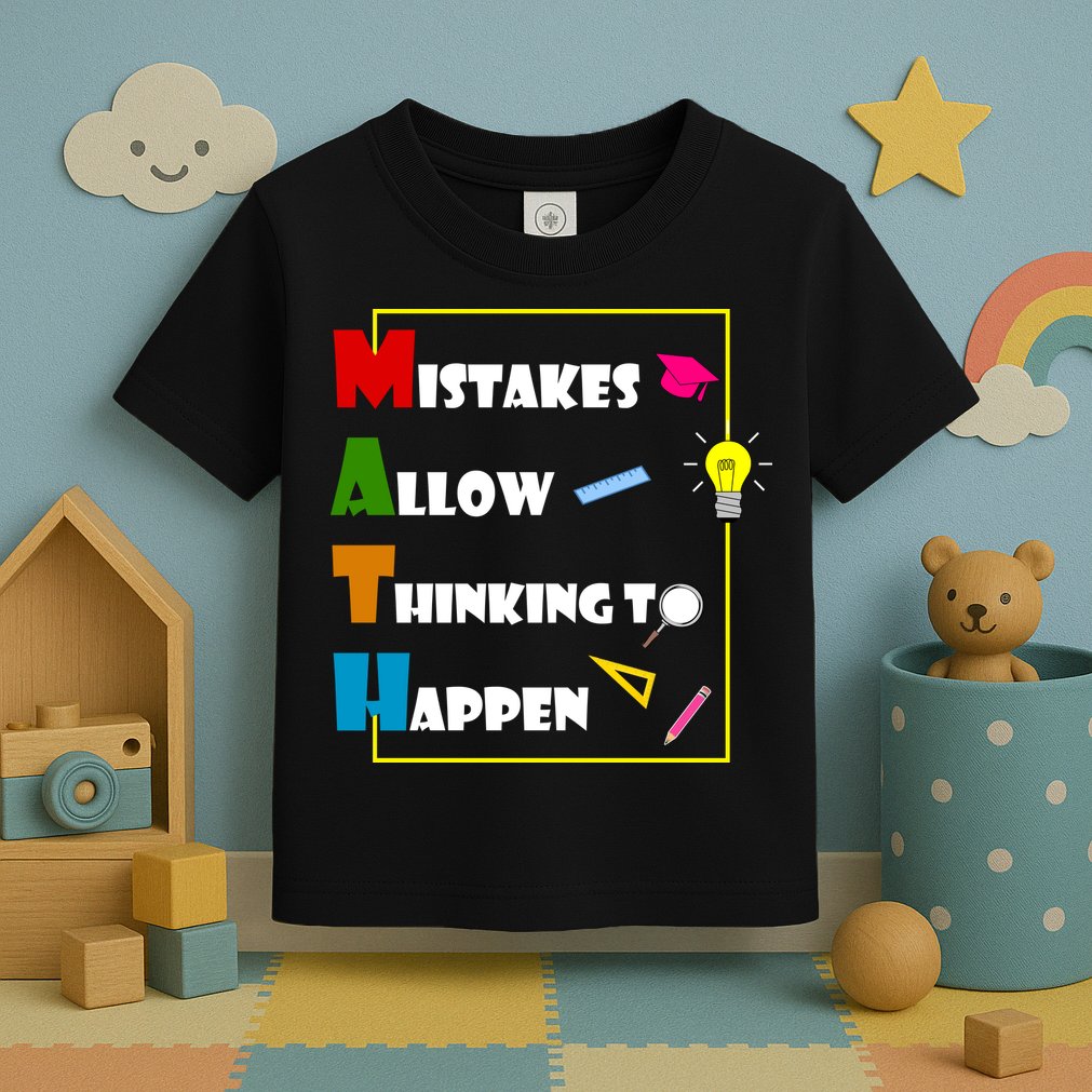 Math Mistakes Allow Thinking To Happen Toddler T-Shirt