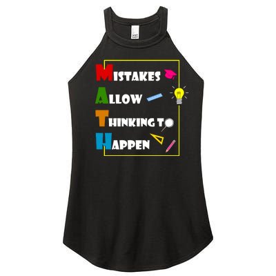 Math Mistakes Allow Thinking To Happen Women's Perfect Tri Rocker Tank