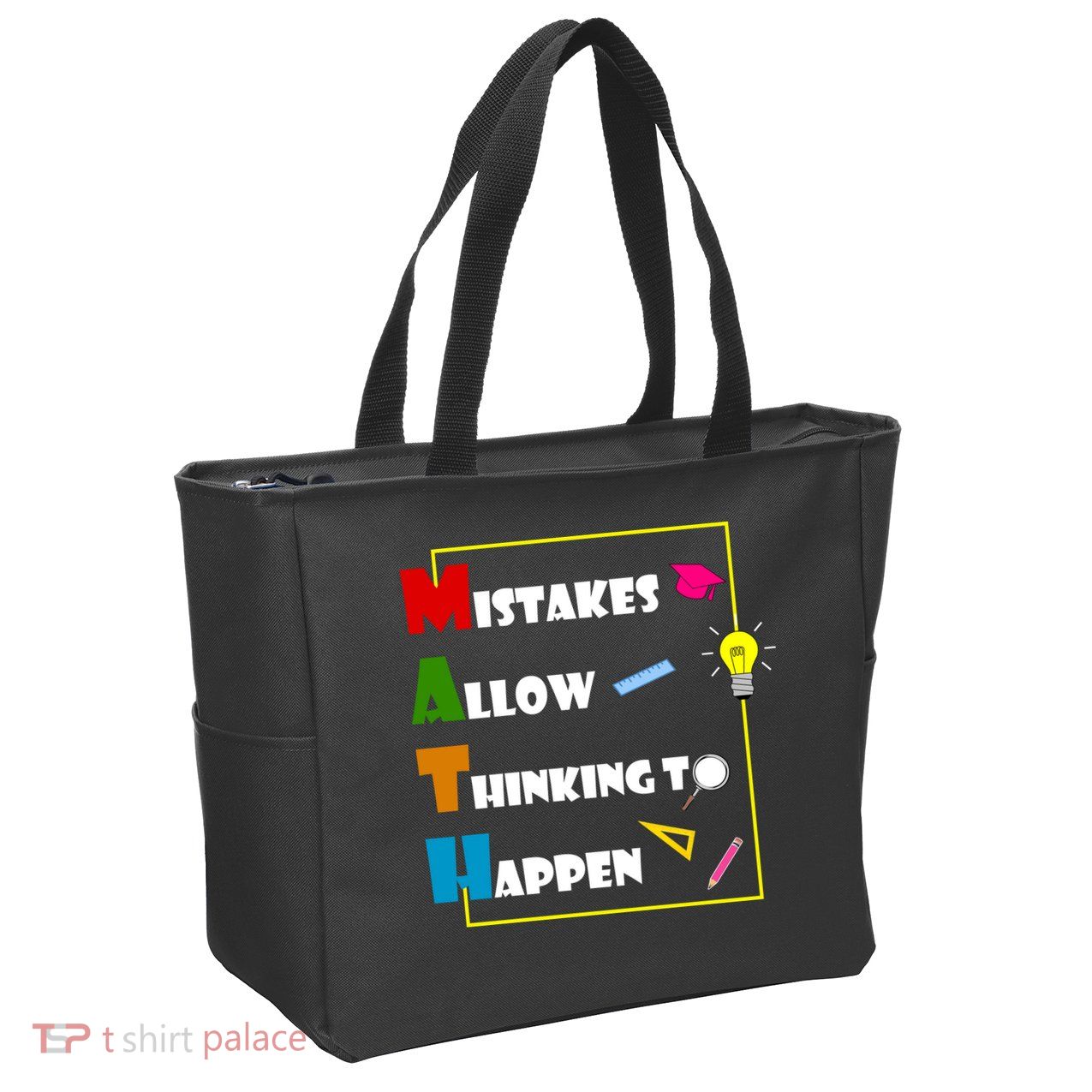 Math Mistakes Allow Thinking To Happen Zip Tote Bag