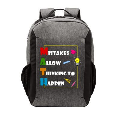 Math Mistakes Allow Thinking To Happen Vector Backpack