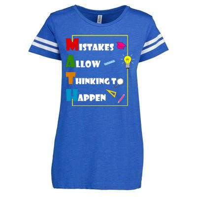 Math Mistakes Allow Thinking To Happen Enza Ladies Jersey Football T-Shirt