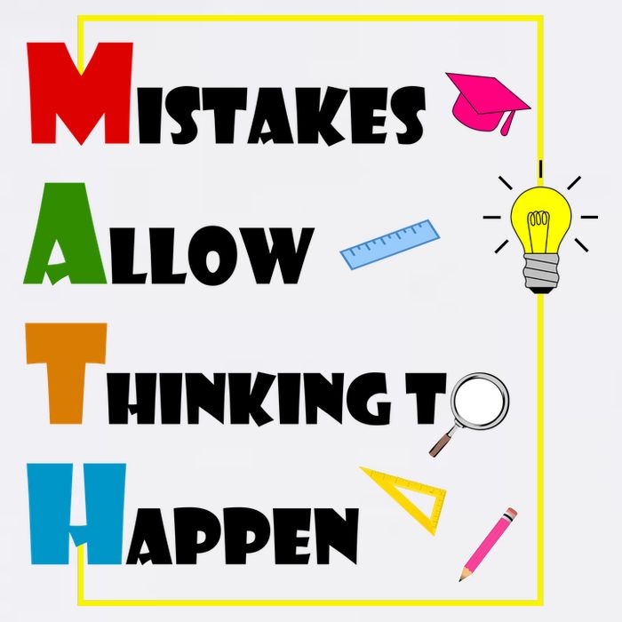 Math Mistakes Allow Thinking To Happen Garment-Dyed Sweatshirt