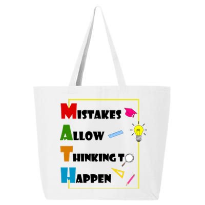 Math Mistakes Allow Thinking To Happen 25L Jumbo Tote