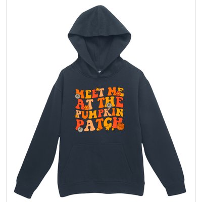 Meet Me At The Pumpkin Patch Groovy Fall Autumn Halloween Gift Urban Pullover Hoodie