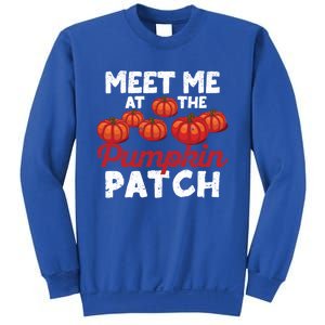 Meet Me At The Pumpkin Patch Funny Fall Thanksgiving Turkey Gift Sweatshirt