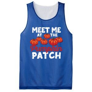 Meet Me At The Pumpkin Patch Funny Fall Thanksgiving Turkey Gift Mesh Reversible Basketball Jersey Tank