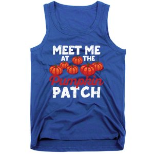 Meet Me At The Pumpkin Patch Funny Fall Thanksgiving Turkey Gift Tank Top