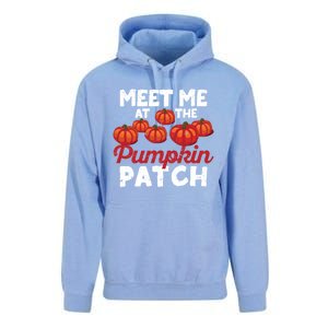 Meet Me At The Pumpkin Patch Funny Fall Thanksgiving Turkey Gift Unisex Surf Hoodie