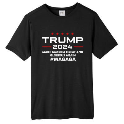 Magaga Make America Great And Glorious Again Trump 2024 Tall Fusion ChromaSoft Performance T-Shirt