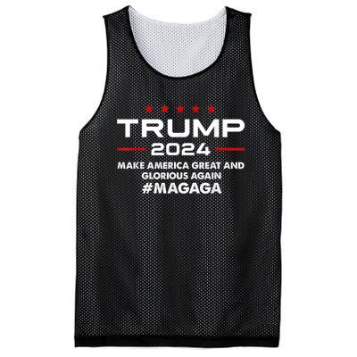 Magaga Make America Great And Glorious Again Trump 2024 Mesh Reversible Basketball Jersey Tank