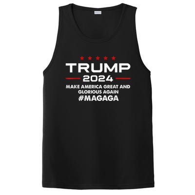 Magaga Make America Great And Glorious Again Trump 2024 PosiCharge Competitor Tank