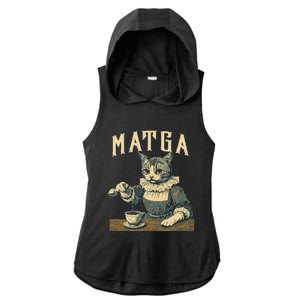 Matga Make Aqua Tofana Great Again Ladies PosiCharge Tri-Blend Wicking Draft Hoodie Tank