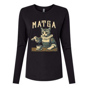 Matga Make Aqua Tofana Great Again Womens Cotton Relaxed Long Sleeve T-Shirt