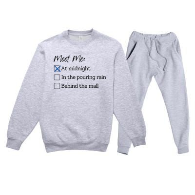 Meet Me At Midnight Premium Crewneck Sweatsuit Set