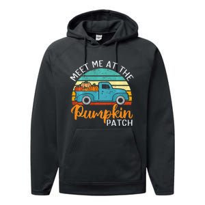 Meet Me at The Pumpkin Patch Thanksgiving Fall Performance Fleece Hoodie