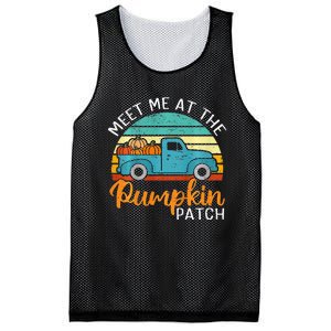 Meet Me at The Pumpkin Patch Thanksgiving Fall Mesh Reversible Basketball Jersey Tank