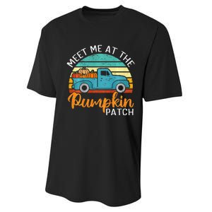 Meet Me at The Pumpkin Patch Thanksgiving Fall Performance Sprint T-Shirt