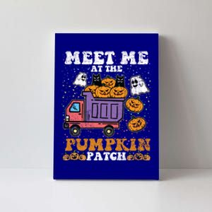 Meet Me At The Pumpkin Patch Halloween Jack O Lantern Meaningful Gift Canvas