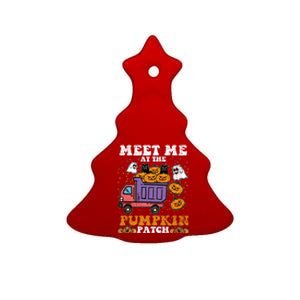 Meet Me At The Pumpkin Patch Halloween Jack O Lantern Meaningful Gift Ceramic Tree Ornament