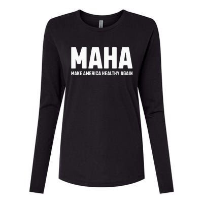 Maha Make America Healthy Again Womens Cotton Relaxed Long Sleeve T-Shirt