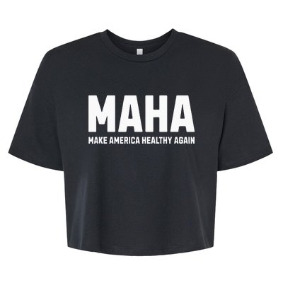 Maha Make America Healthy Again Bella+Canvas Jersey Crop Tee