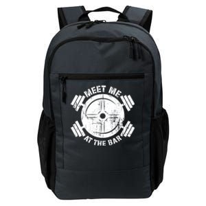 Meet Me At The Bar Funny Gym Workout Quote Gift Daily Commute Backpack