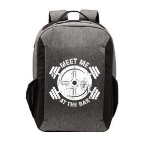 Meet Me At The Bar Funny Gym Workout Quote Gift Vector Backpack